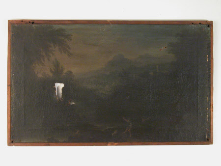 Woody River Scene with Figures