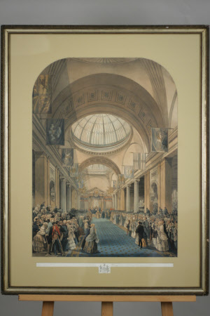 The Reception of Queen Victoria (1819-1901) at the Royal Exchange, Manchester: October 10th, 1851