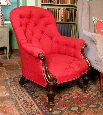Upholstered armchair