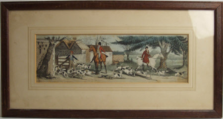 A set of five framed images of Country Sports.