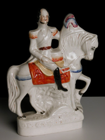 Field Marshall George William Frederick Charles, 2nd Duke of Cambridge (1819-1904) on Horseback