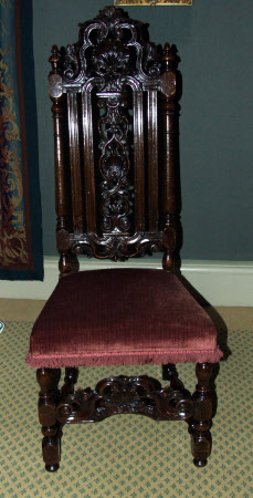 High-backed chair