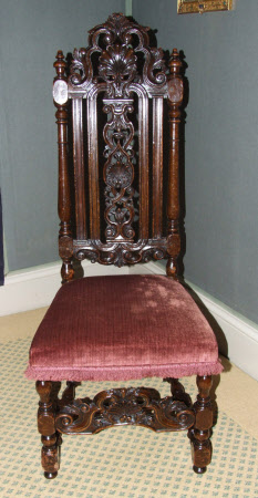 High-backed chair