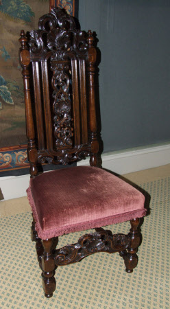 High-backed chair