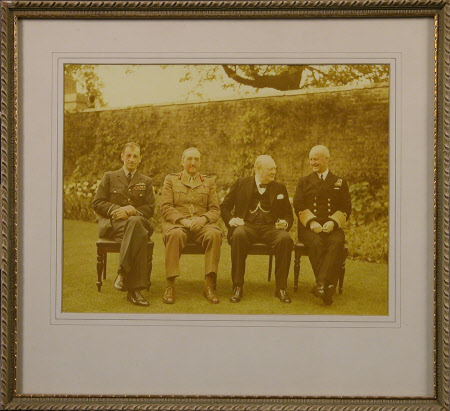 Prime Minister with his Chiefs of Staff, 1945 in the garden at 10 Downing Street:Marshall of the ...