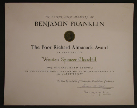 "The Poor Richard Almanac Award"