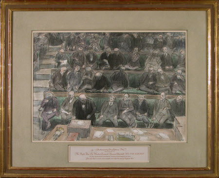 Winston Churchill speaking in the House of Commons