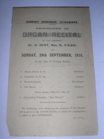 Recital programme