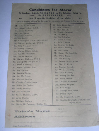 Ballot paper
