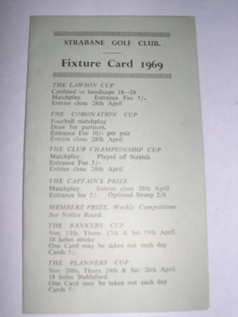 Fixture card