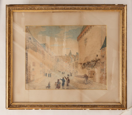 Interior of Courtyard of Chateau de Pau: 1824.