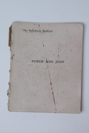 Punch and Judy instruction book.