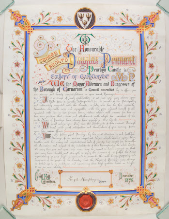 To The Honourable George Sholto Douglas Pennant...