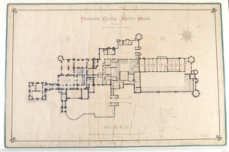 Plan of Portion of West Front, Penrhyn Castle