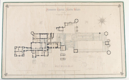 Plan of Portion of West Front, Penrhyn Castle