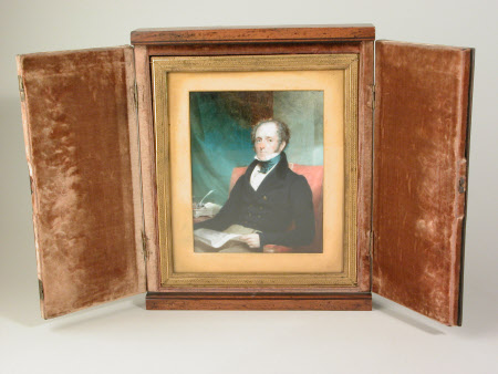 An Unknown Man in a Blue Coat perhaps Sir William Pennyman, 7th Bt. (1764-1852) 