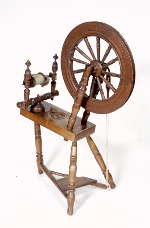 Sloping spinning wheel