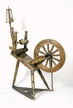 Sloping spinning wheel