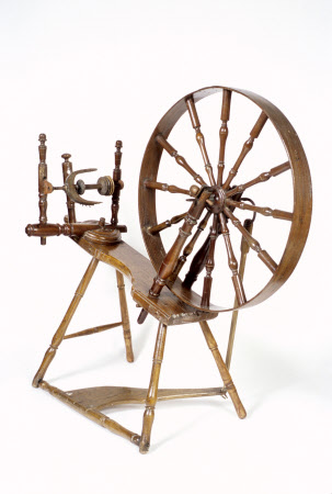 Sloping spinning wheel