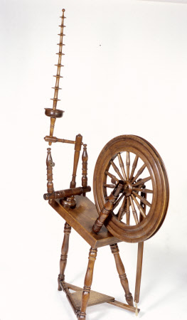 Sloping spinning wheel