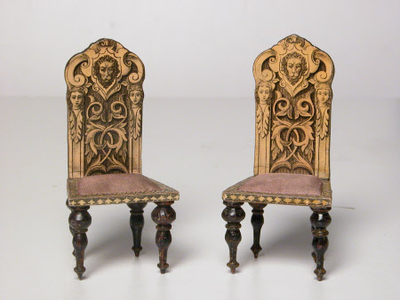 Miniature high backed chair