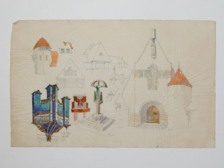 Pencil and ink drawing