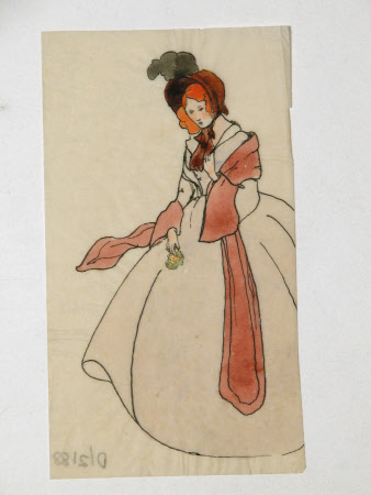 Ink and watercolour drawing