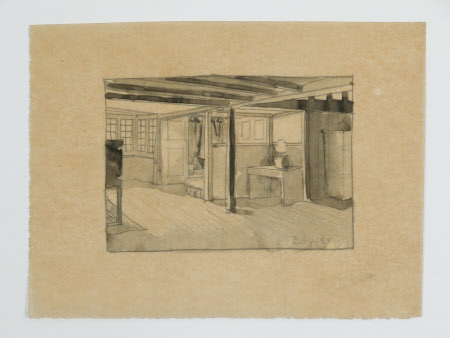 Pencil and ink drawing