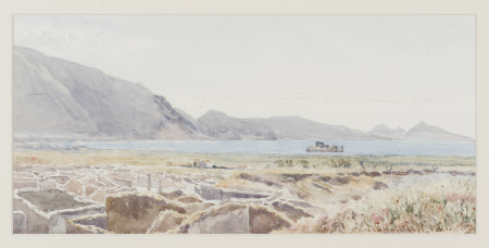 The Island of Capri from the Excavation Embankment, Pompeii