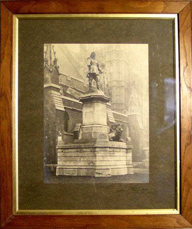 Oliver Cromwell, Lord Protector (1599-1658) by William Hamo Thornycroft, outside Westminster Hall