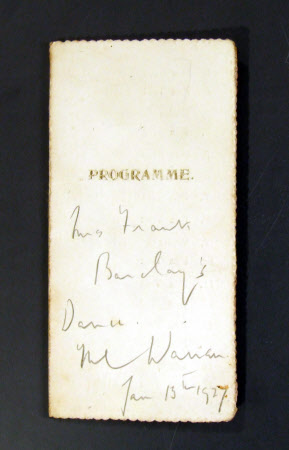 Dance card