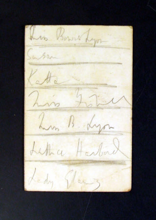 Dance card