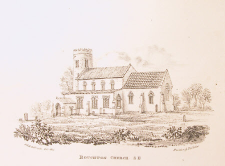 The Church of St Mary, Roughton, Norfolk from the south east