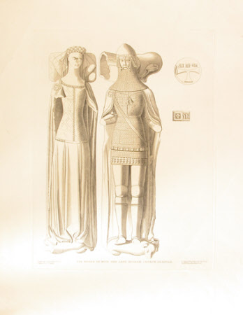 Sir Roger de Bois (d.1300) and his wife Lady Margaret de Bois (d.1314) (after Charles Alfred ...