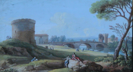 The Ponte Lucano and Tomb near Tivoli