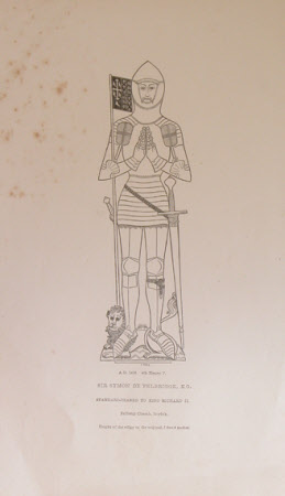 Brass of Sir Simon Felbrigg KG (1367-1443) Standard-bearer to King Richard II. Felbrigg Church, ...