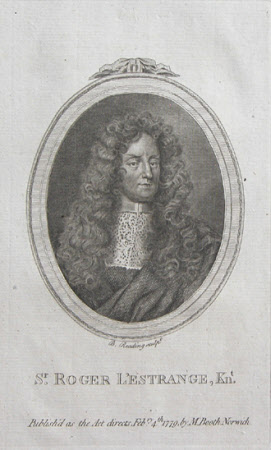 Sir Roger L'Estrange (1616-1704) 