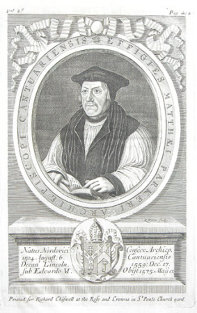 Matthew Parker (1504-1575) Archbishop of Canterbury 