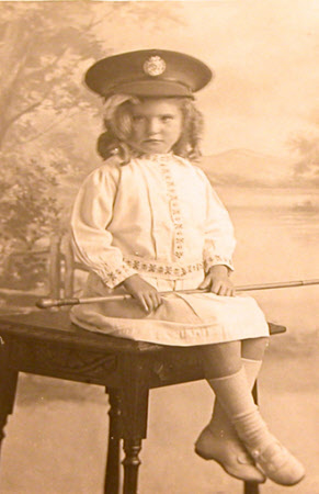 Ida Agnes Grimes, later Mrs Stone, as a young girl   