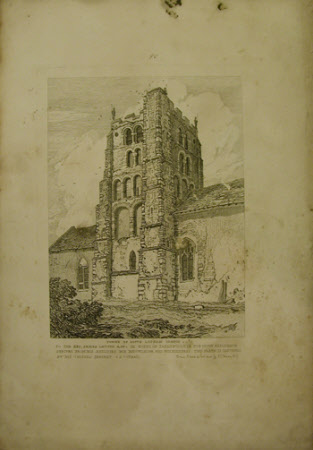 The Norman Tower (1120) of St Andrew's Church, South Lopham, Norfolk