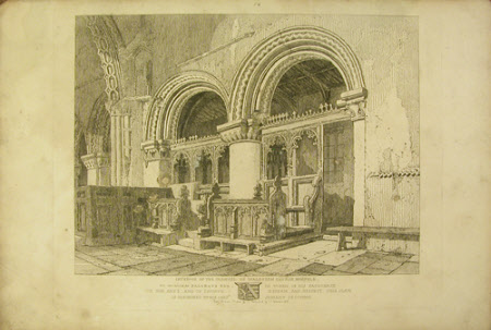 Interior of the Norman Chancel, All Saints' Church, Walsoken, Norfolk