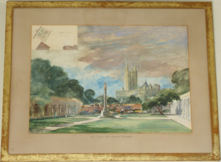 Kent County War Memorial and Canterbury Cathedral 
