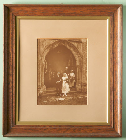 The wedding of Dr Alfred Parker (d.1952) and May Tudor. Orford Church, Suffolk. The celebrant was ...