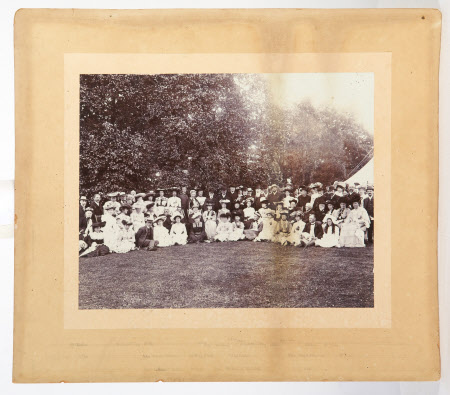 Large group on a lawn