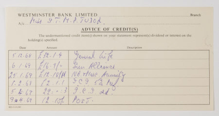Bank statement