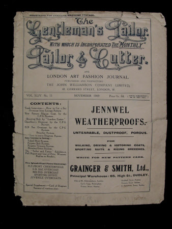 Gentlemen's Tailor - November 1909