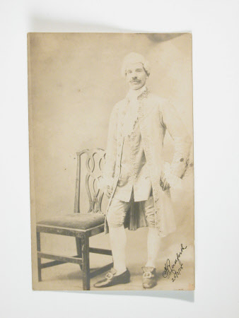 Unknown gentleman in 18th century fancy costume