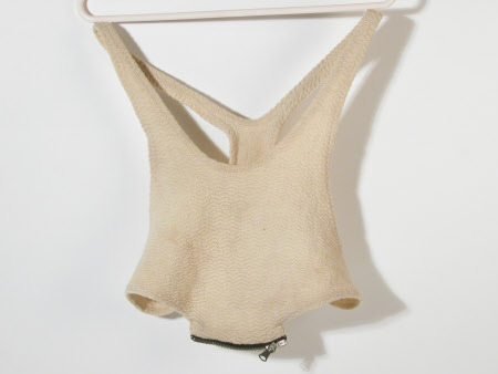 Man's bathing costume trunks belt