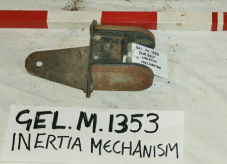 Inertia seatbelt mechanism