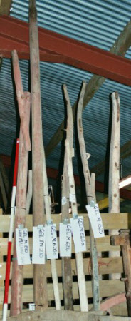 Hay machine shaft